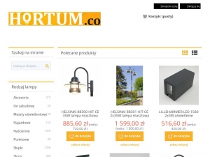 Hortum - lampy parkowe i wiszące lampy zewnętrzne